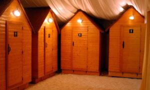 Luxury portable toilets
